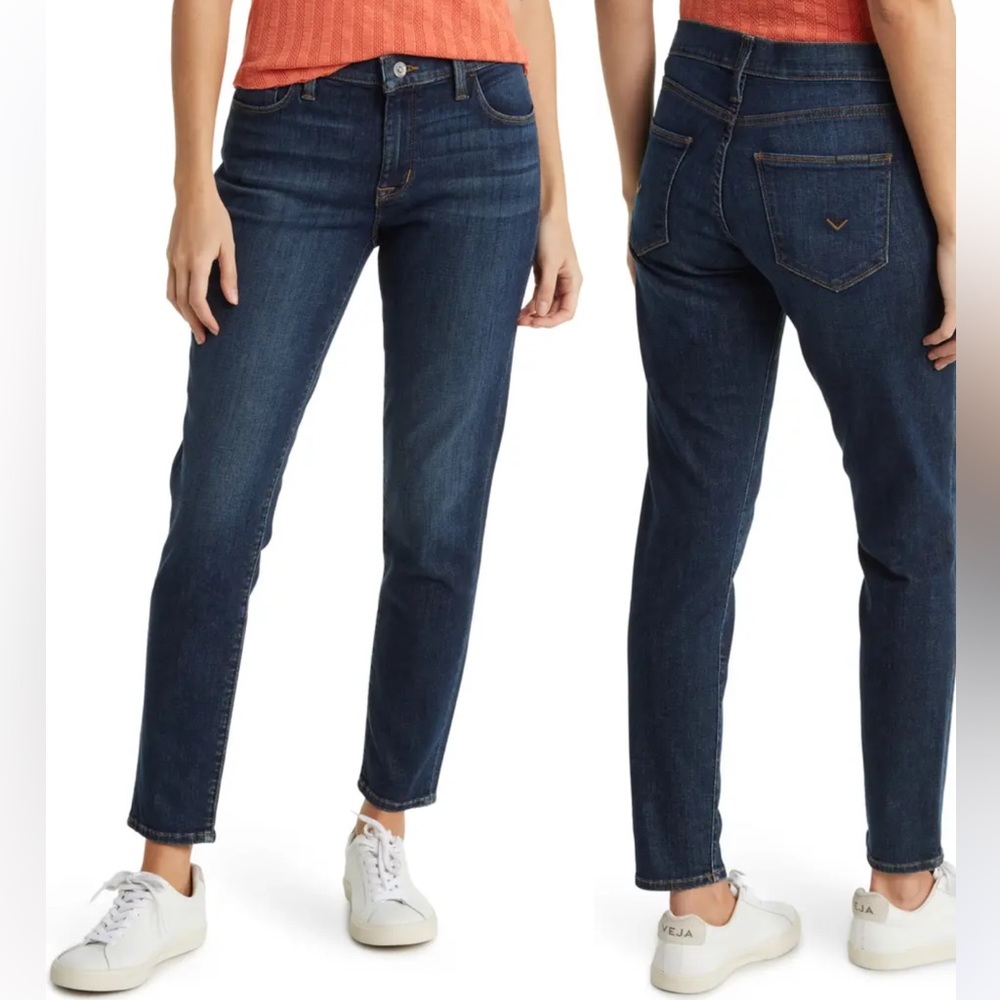Hudson Natalie Midrise Super Skinny Ankle Jeans Blue Size 28